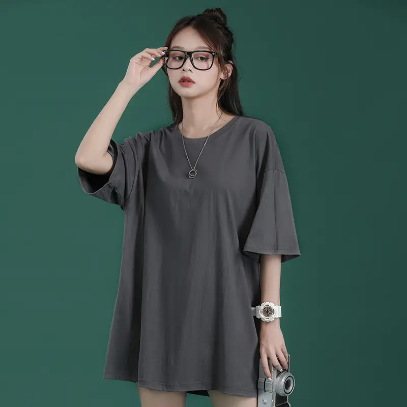 25 Color Round Neck Loose Cotton T-Shirt