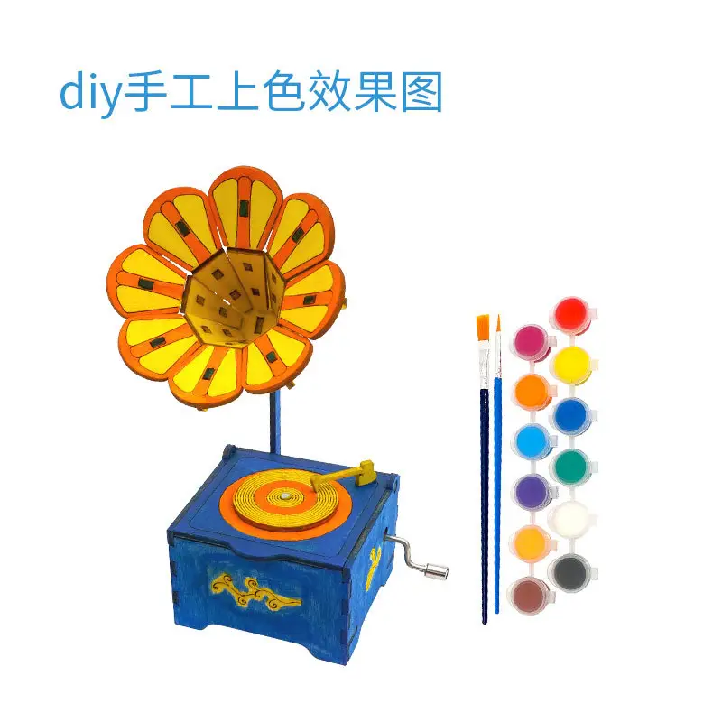 DIY Flower Sound Machine Wooden Music Box - Image 4