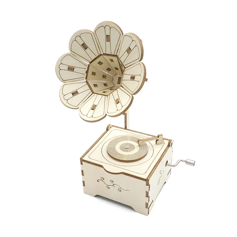 DIY Flower Sound Machine Wooden Music Box - Image 6