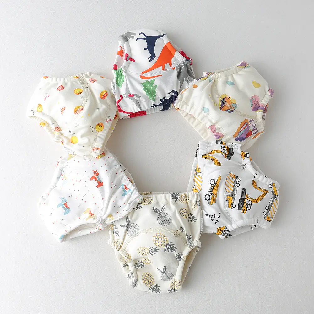 Baby Diaper Pants Gauze Washable Learning Pants - Image 6