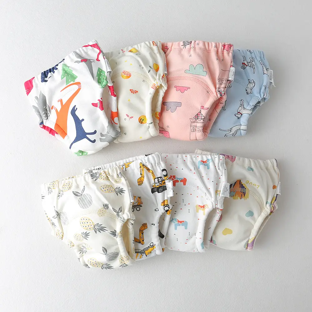 Baby Diaper Pants Gauze Washable Learning Pants - Image 7