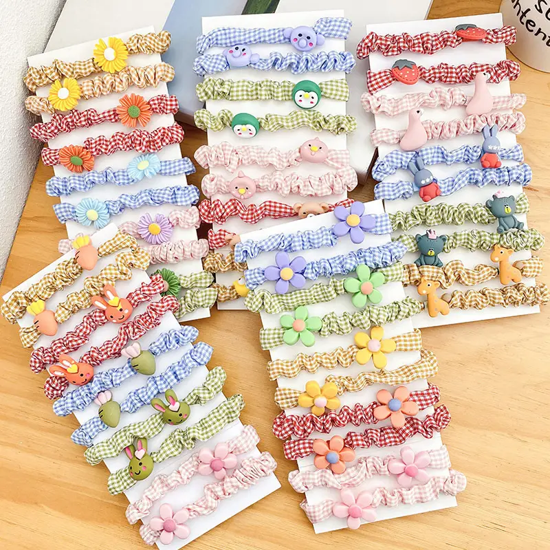 Cute Flower Hair Bands for Girls, Colorful, Soft Rubber, No Harm - Image 12
