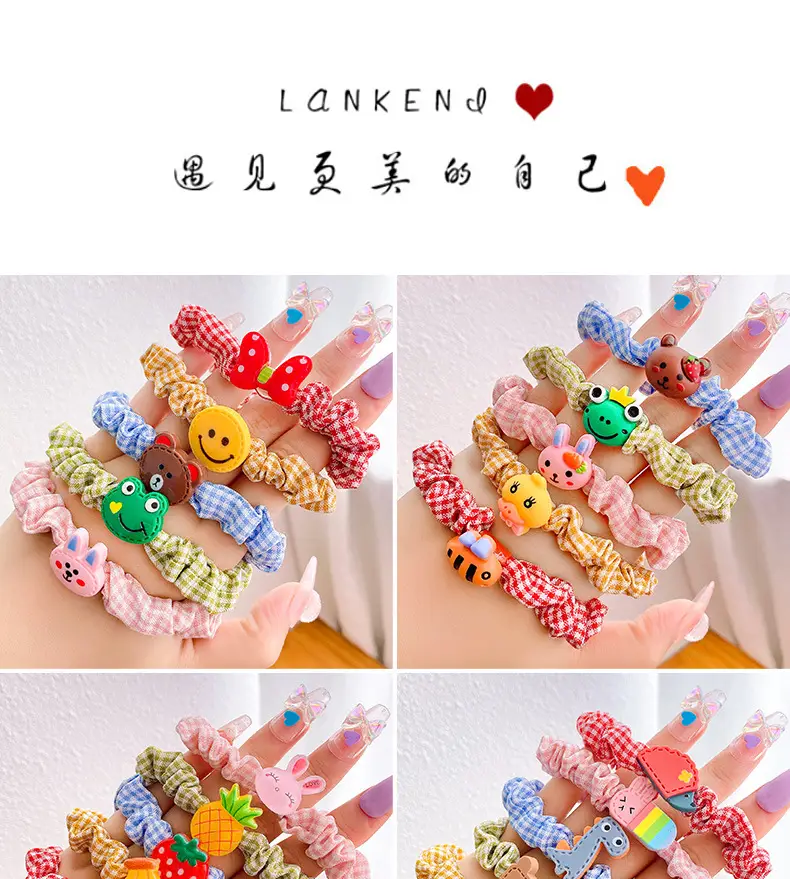 Cute Flower Hair Bands for Girls, Colorful, Soft Rubber, No Harm — feature 4