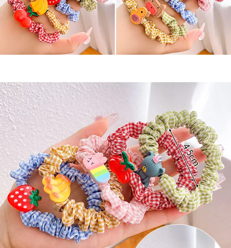 Cute Flower Hair Bands for Girls, Colorful, Soft Rubber, No Harm — feature 5
