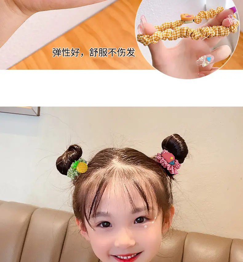 Cute Flower Hair Bands for Girls, Colorful, Soft Rubber, No Harm — feature 6