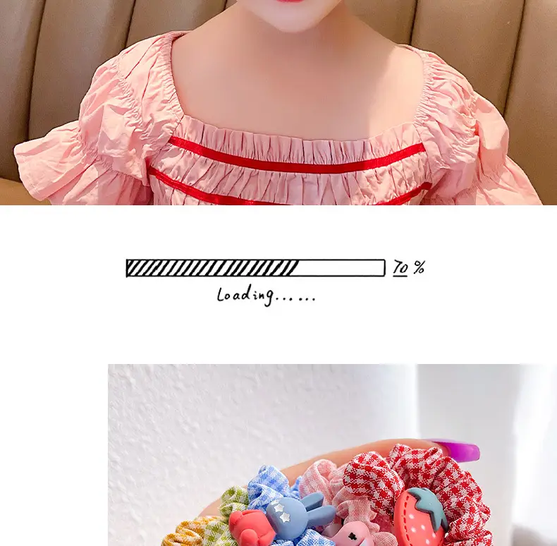 Cute Flower Hair Bands for Girls, Colorful, Soft Rubber, No Harm — feature 7