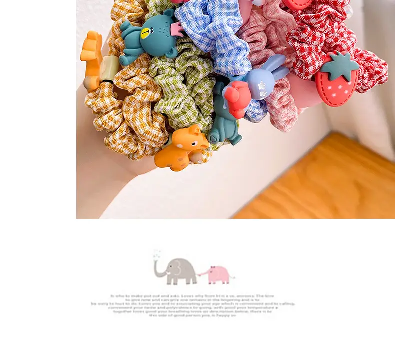 Cute Flower Hair Bands for Girls, Colorful, Soft Rubber, No Harm — feature 8