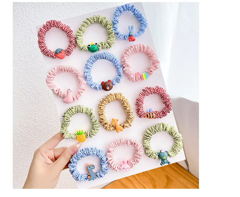 Cute Flower Hair Bands for Girls, Colorful, Soft Rubber, No Harm — feature 9