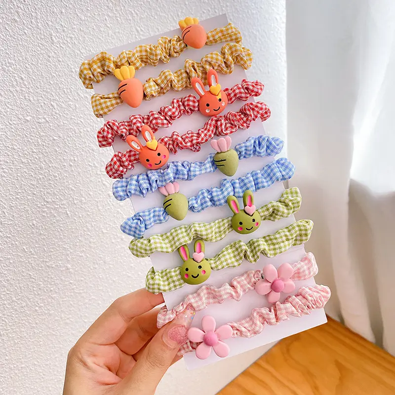 Cute Flower Hair Bands for Girls, Colorful, Soft Rubber, No Harm - Image 2