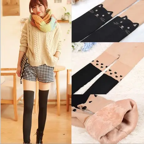 Autumn Velvet Thickened Tall Pantyhose with Anti-Hook Design - Image 2