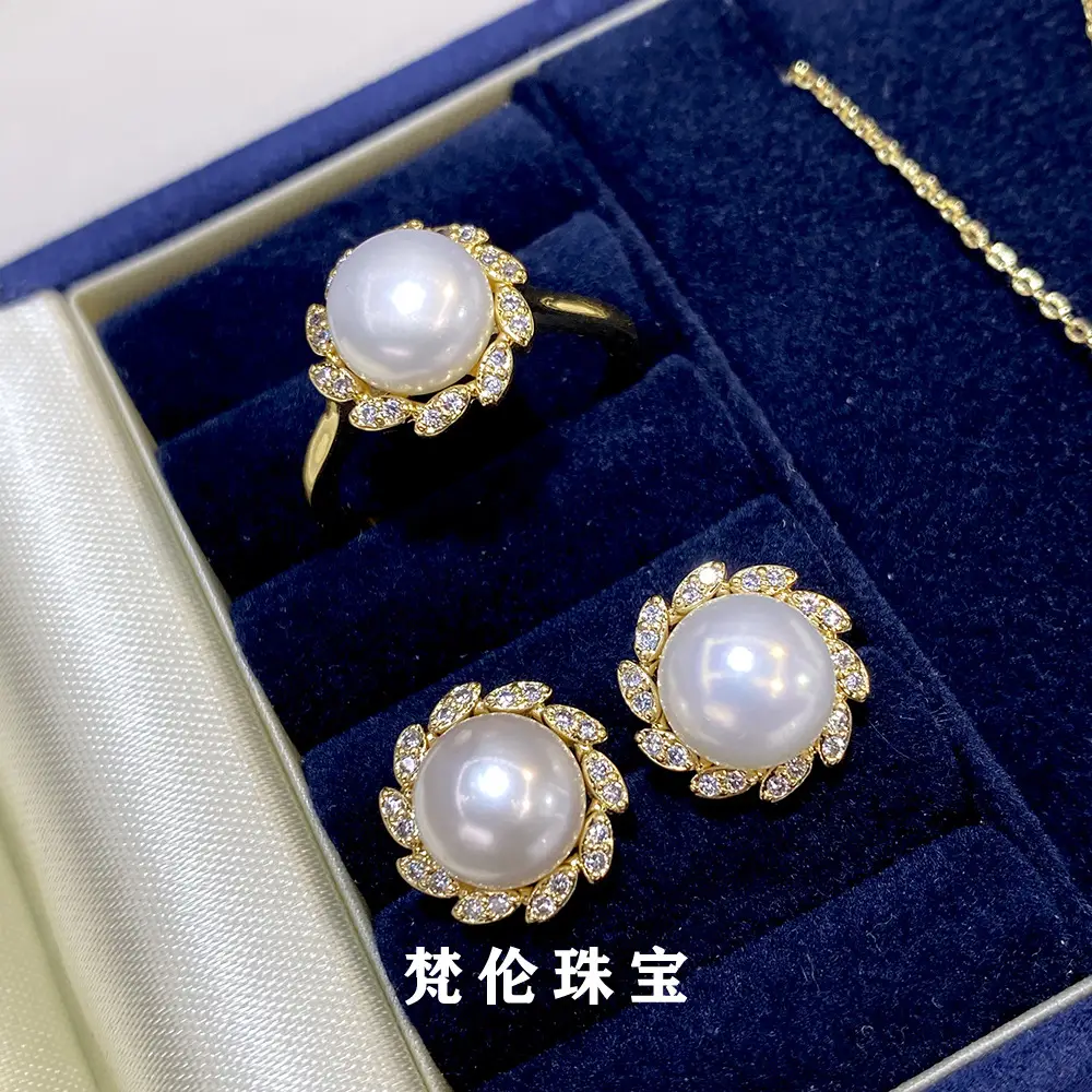 2024 Freshwater Pearl 3-Piece Set 8-9mm Gold Plated — feature 4