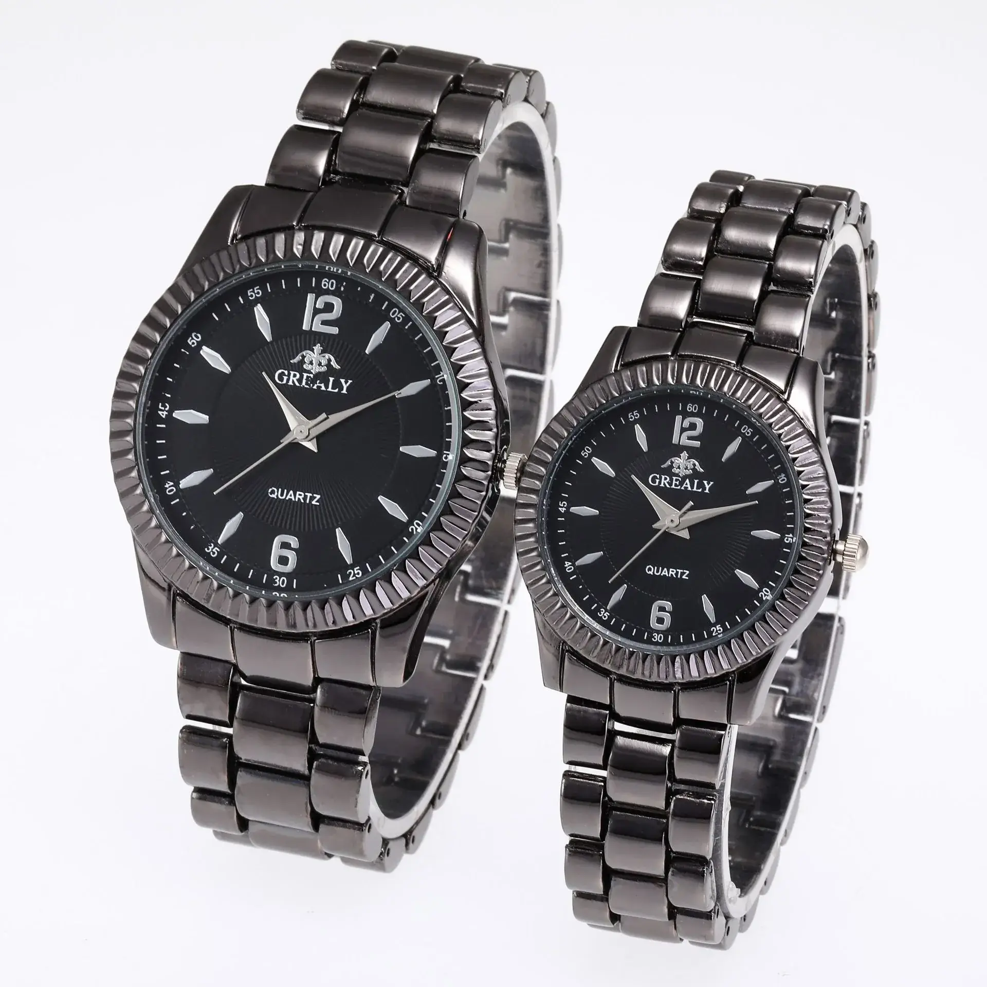 2021 Quartz Couple Watches Gold Silver Set