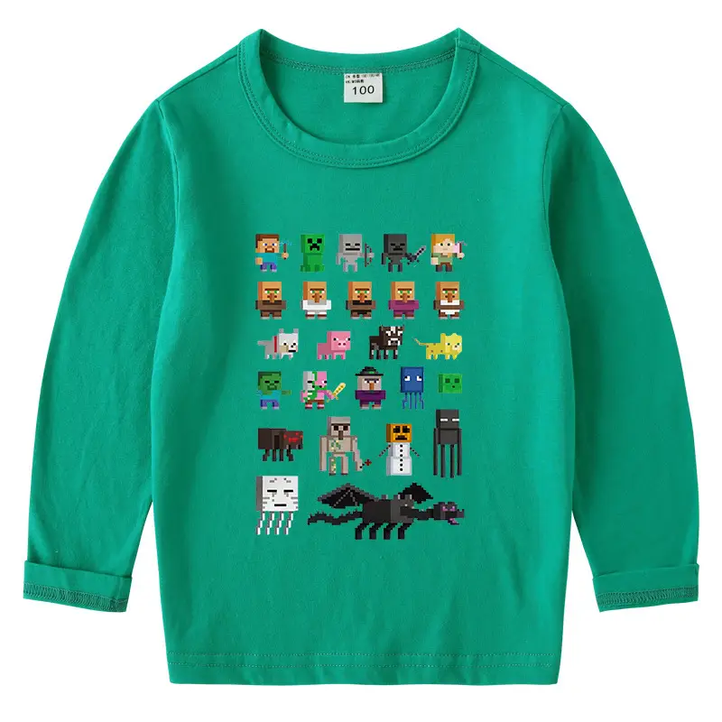 2023 Kids Cotton T-Shirt with Minecraft Design - Image 6