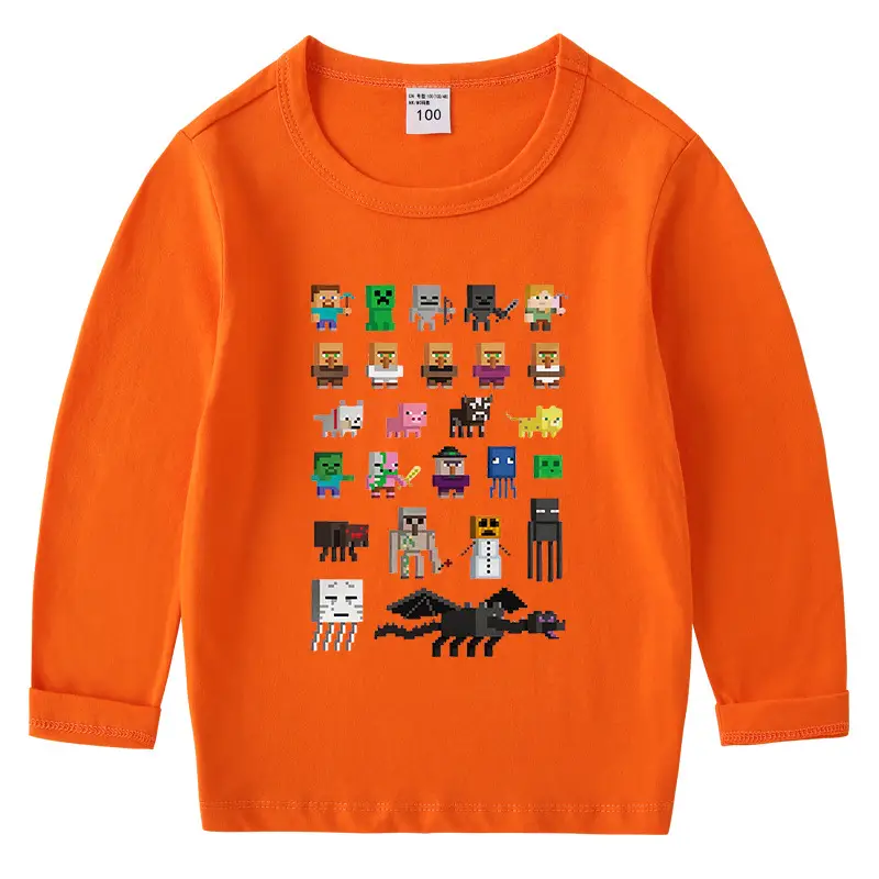 2023 Kids Cotton T-Shirt with Minecraft Design - Image 10