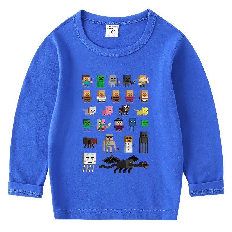 2023 Kids Cotton T-Shirt with Minecraft Design - Image 12