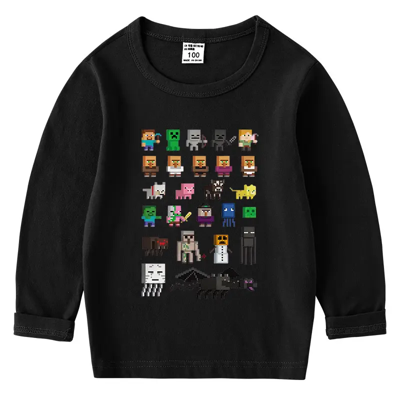 2023 Kids Cotton T-Shirt with Minecraft Design - Image 7