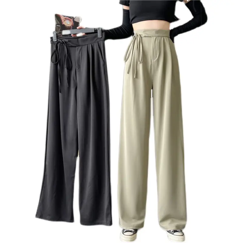 Wide Leg Pants High Waist Drape Suit Pants 2022 Autumn - Image 7