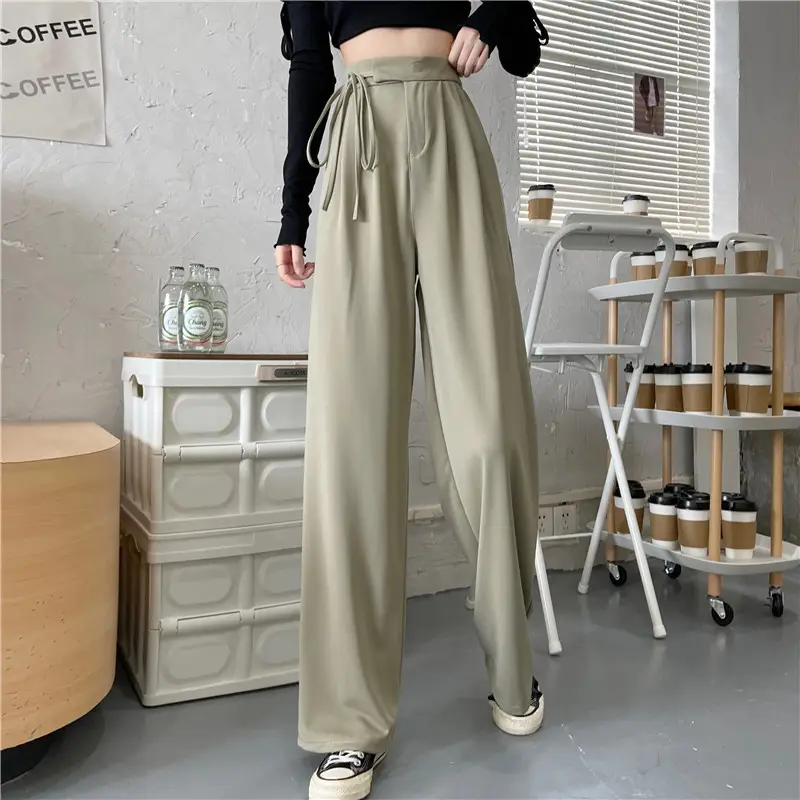Wide Leg Pants High Waist Drape Suit Pants 2022 Autumn — feature 10