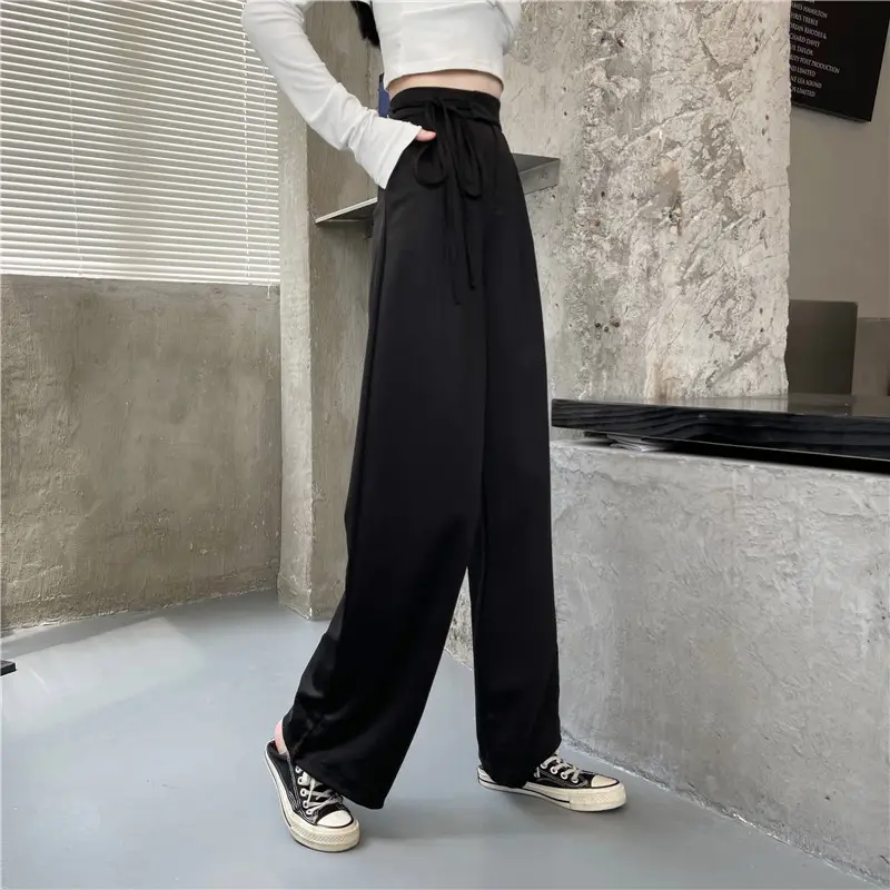 Wide Leg Pants High Waist Drape Suit Pants 2022 Autumn — feature 15