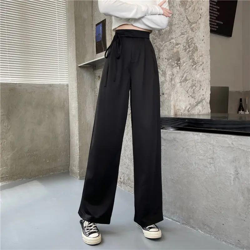 Wide Leg Pants High Waist Drape Suit Pants 2022 Autumn — feature 16