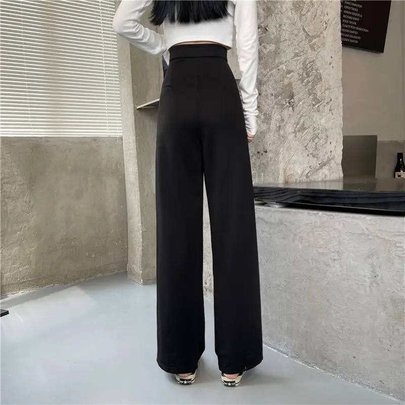 Wide Leg Pants High Waist Drape Suit Pants 2022 Autumn — feature 19