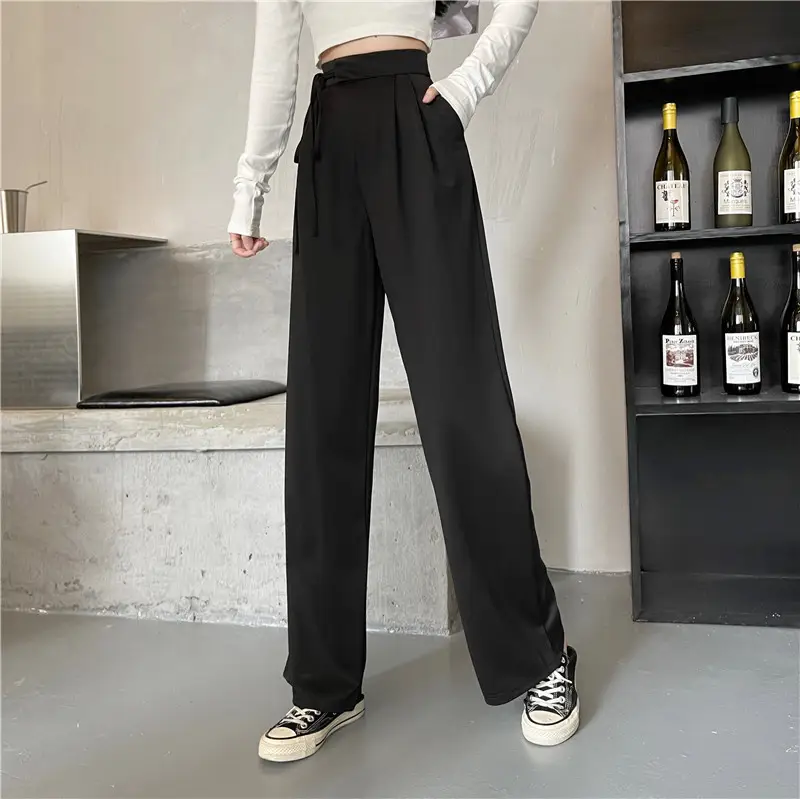 Wide Leg Pants High Waist Drape Suit Pants 2022 Autumn — feature 20
