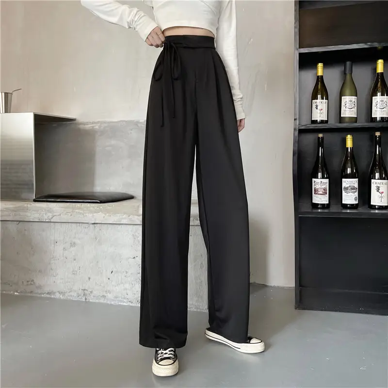 Wide Leg Pants High Waist Drape Suit Pants 2022 Autumn — feature 21
