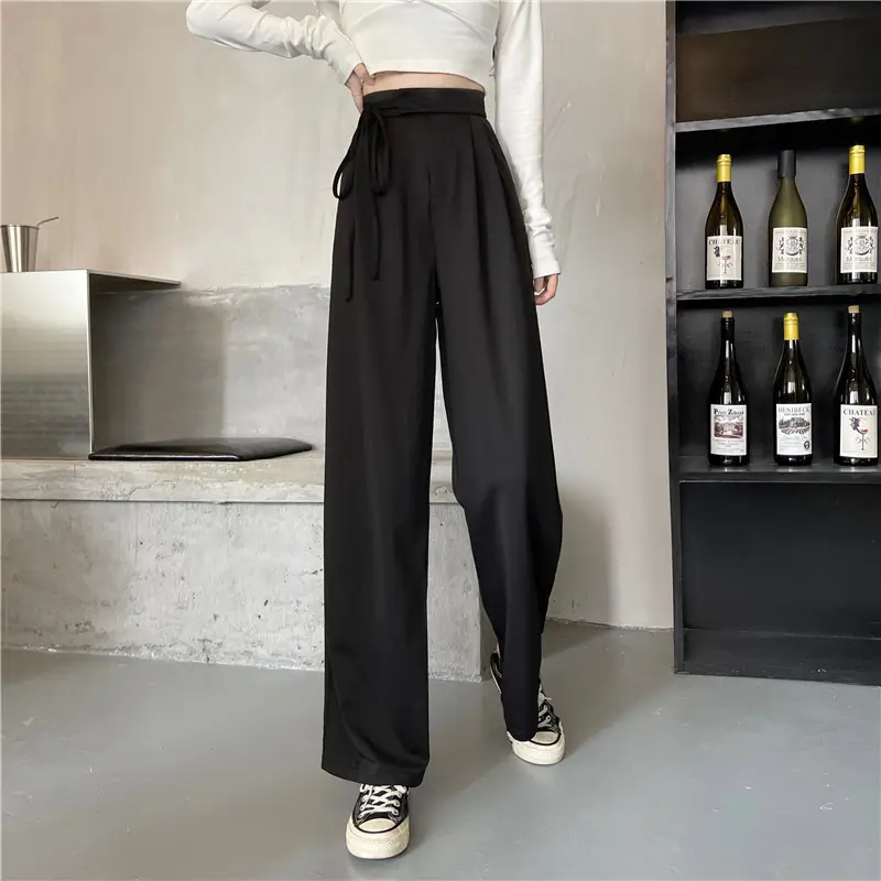 Wide Leg Pants High Waist Drape Suit Pants 2022 Autumn — feature 22