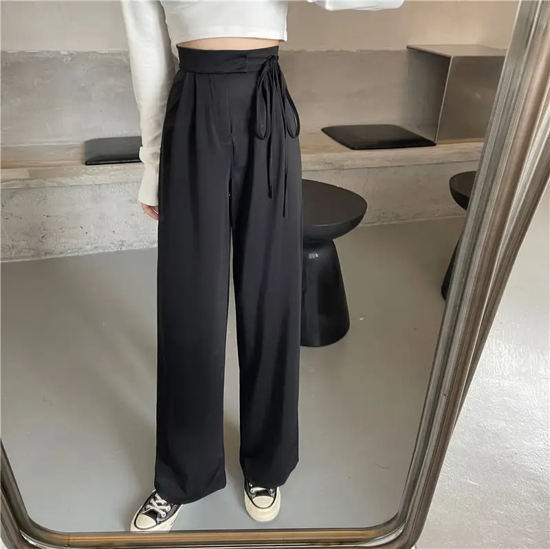 Wide Leg Pants High Waist Drape Suit Pants 2022 Autumn — feature 24