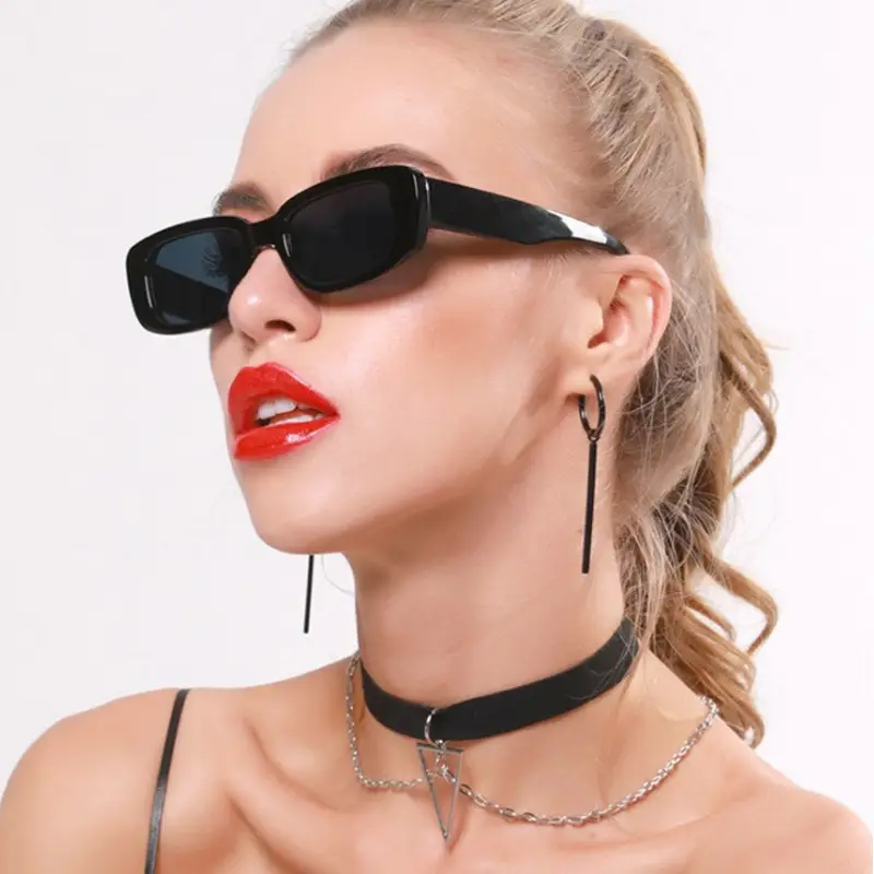 2024 White Square Sunglasses with UV Protection - Image 7