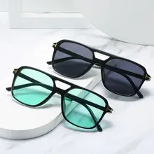 2024 White Square Sunglasses with UV Protection — feature 21