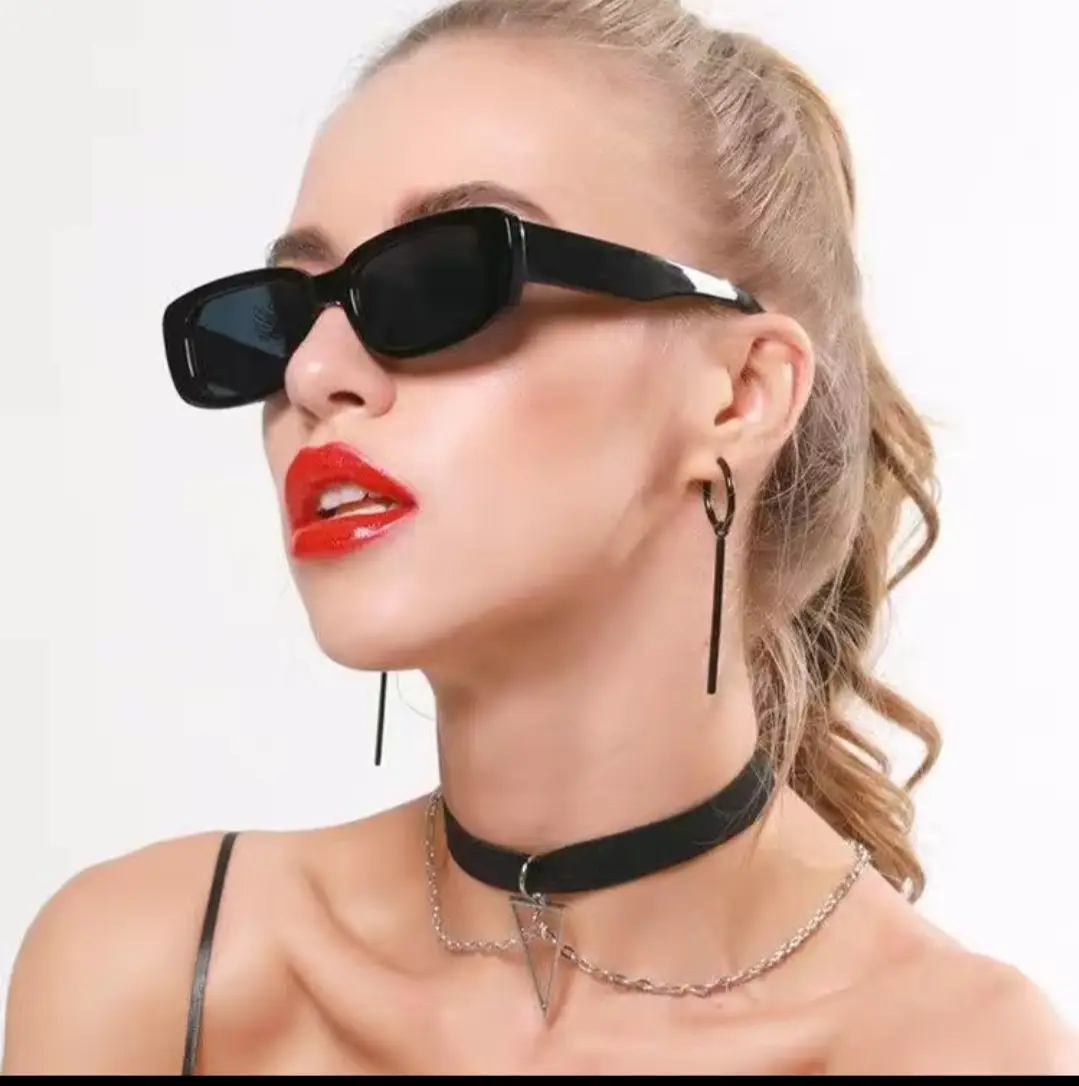 2024 White Square Sunglasses with UV Protection — feature 33