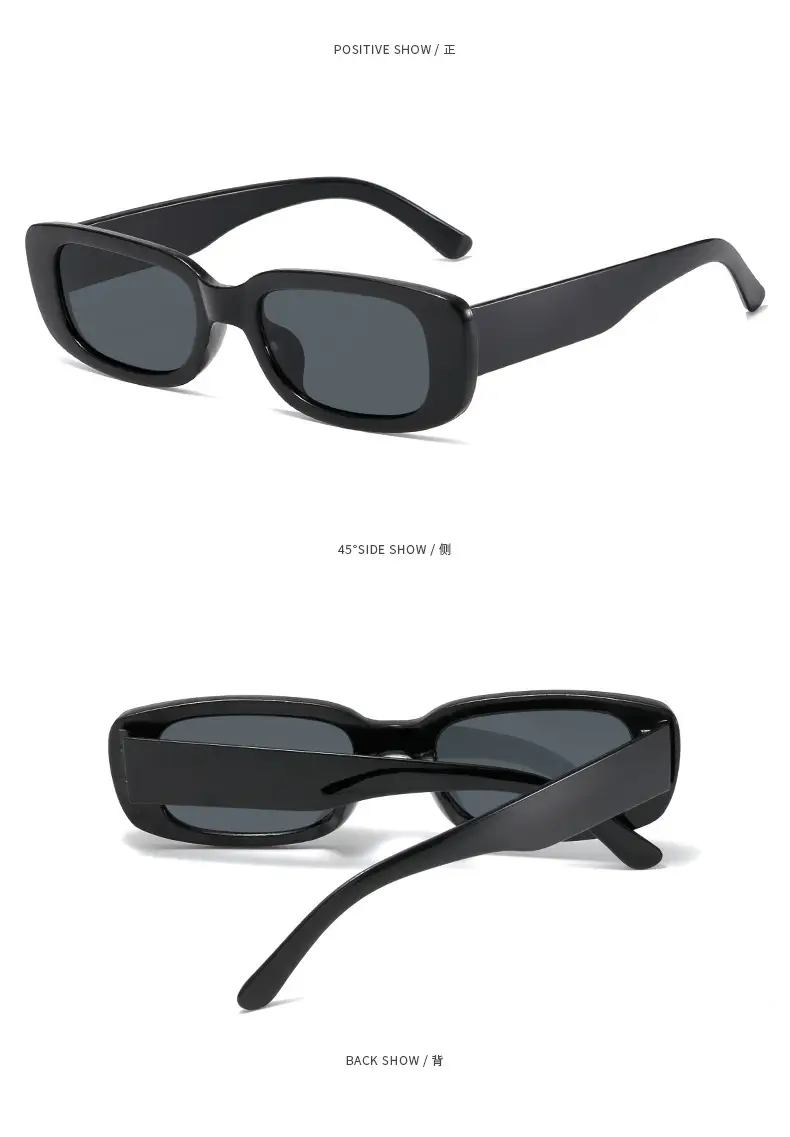 2024 White Square Sunglasses with UV Protection — feature 40