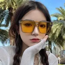 2024 White Square Sunglasses with UV Protection — feature 7
