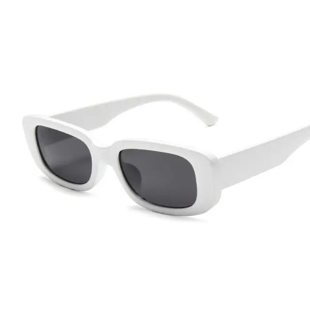2024 White Square Sunglasses with UV Protection - Image 2