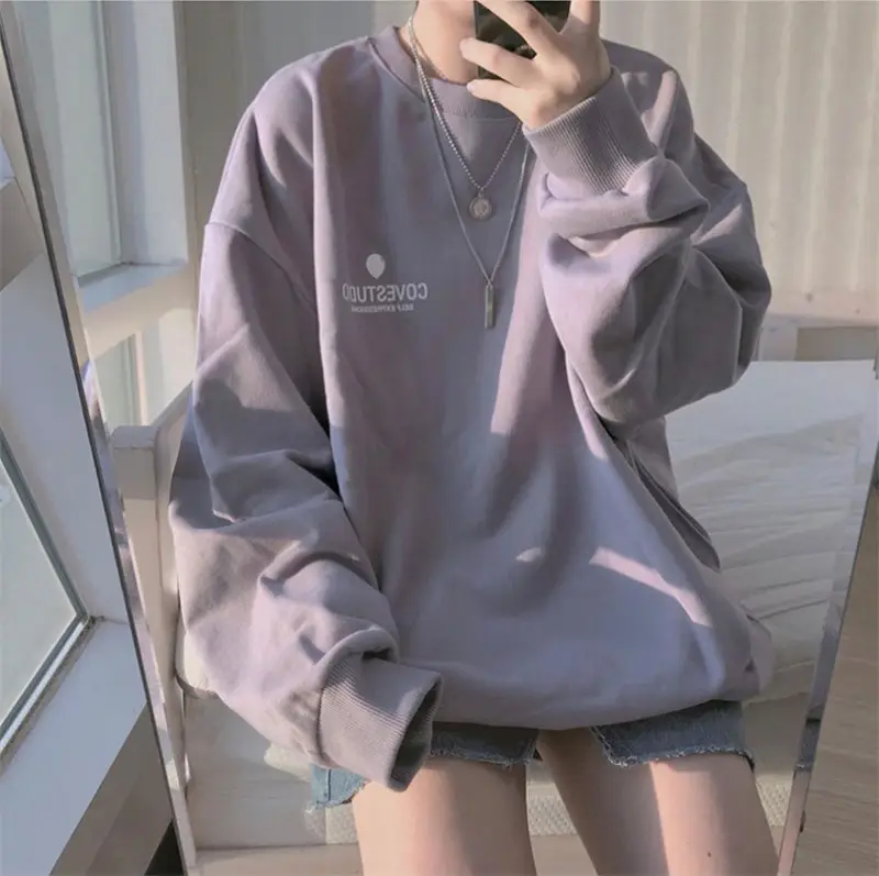Women Black Loose Fit Sweatshirt 2025 — feature 3