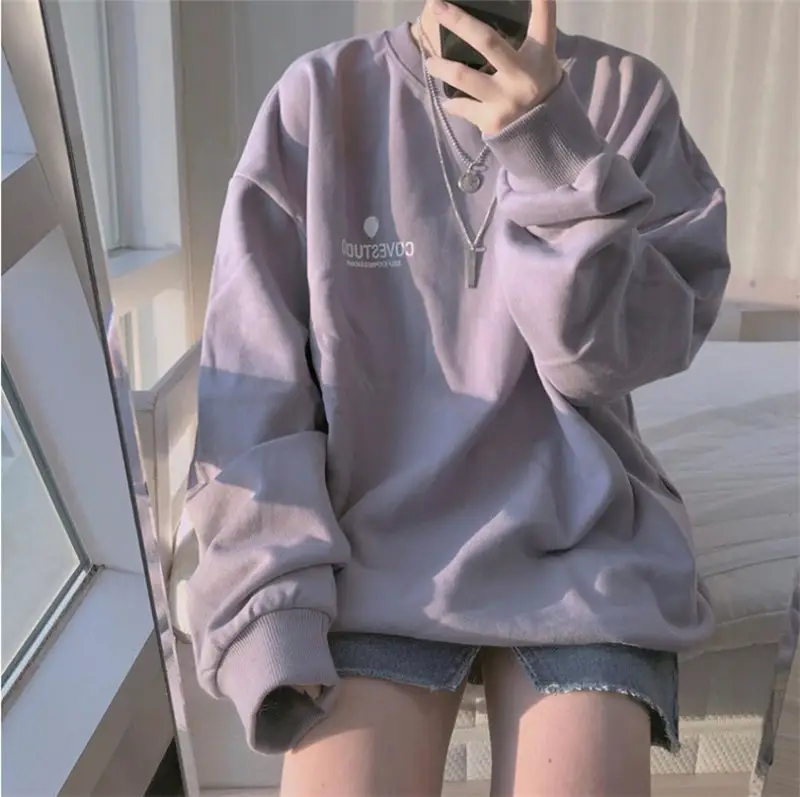Women Black Loose Fit Sweatshirt 2025 — feature 5