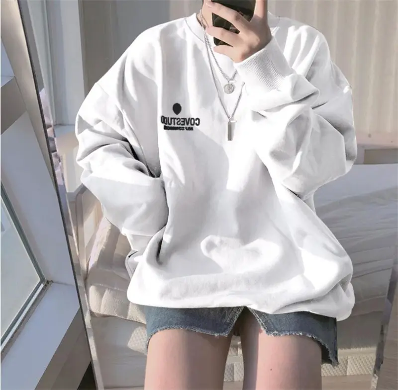 Women Black Loose Fit Sweatshirt 2025 — feature 9