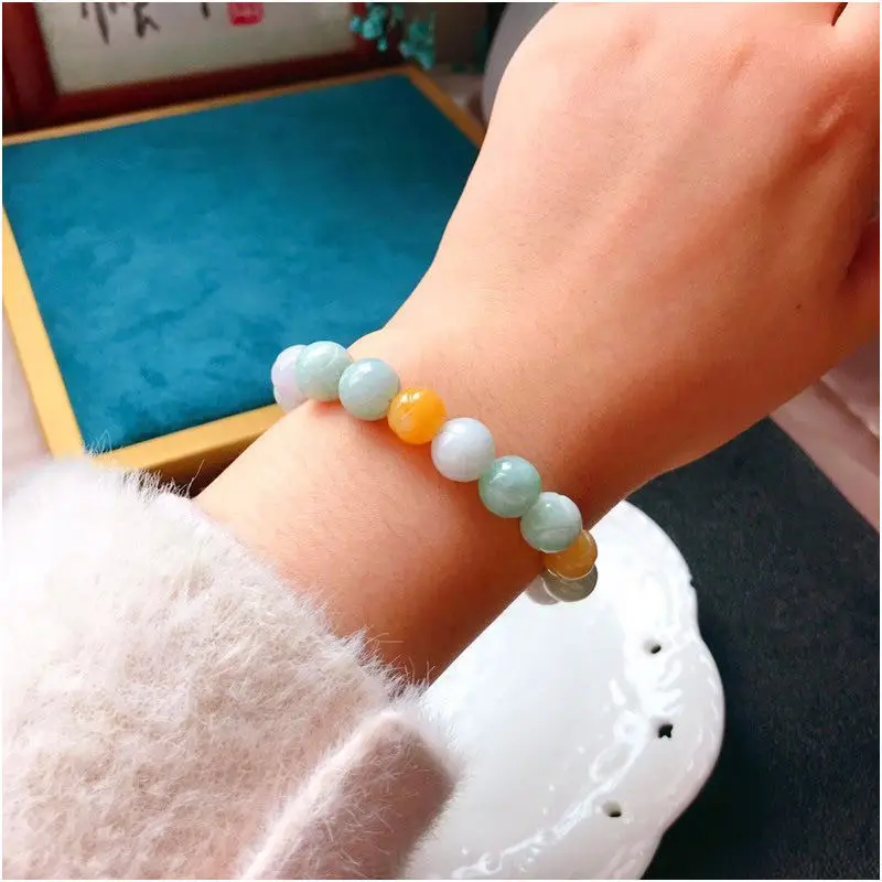 Lotus Jade Beads Bracelet for Men Women S1072524 — feature 13