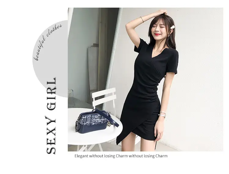 Women French Irregular Dress Summer Slim Skirt 2025 — feature 11
