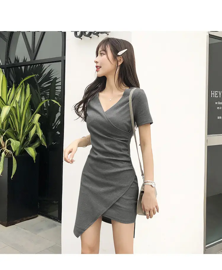 Women French Irregular Dress Summer Slim Skirt 2025 — feature 13