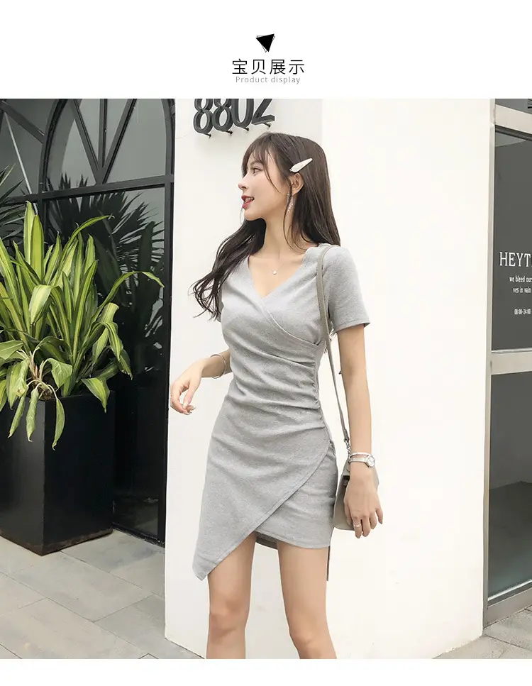 Women French Irregular Dress Summer Slim Skirt 2025 — feature 7