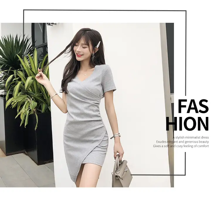 Women French Irregular Dress Summer Slim Skirt 2025 — feature 8