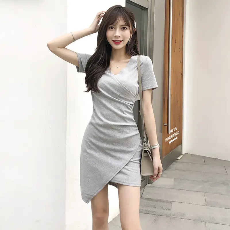 Women French Irregular Dress Summer Slim Skirt 2025