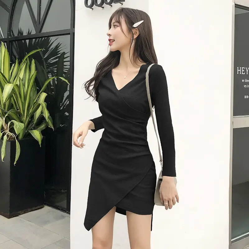 Women French Irregular Dress Summer Slim Skirt 2025