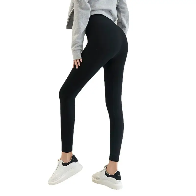 Black Printed High Waist Slim Fit Leggings Yoga Wear