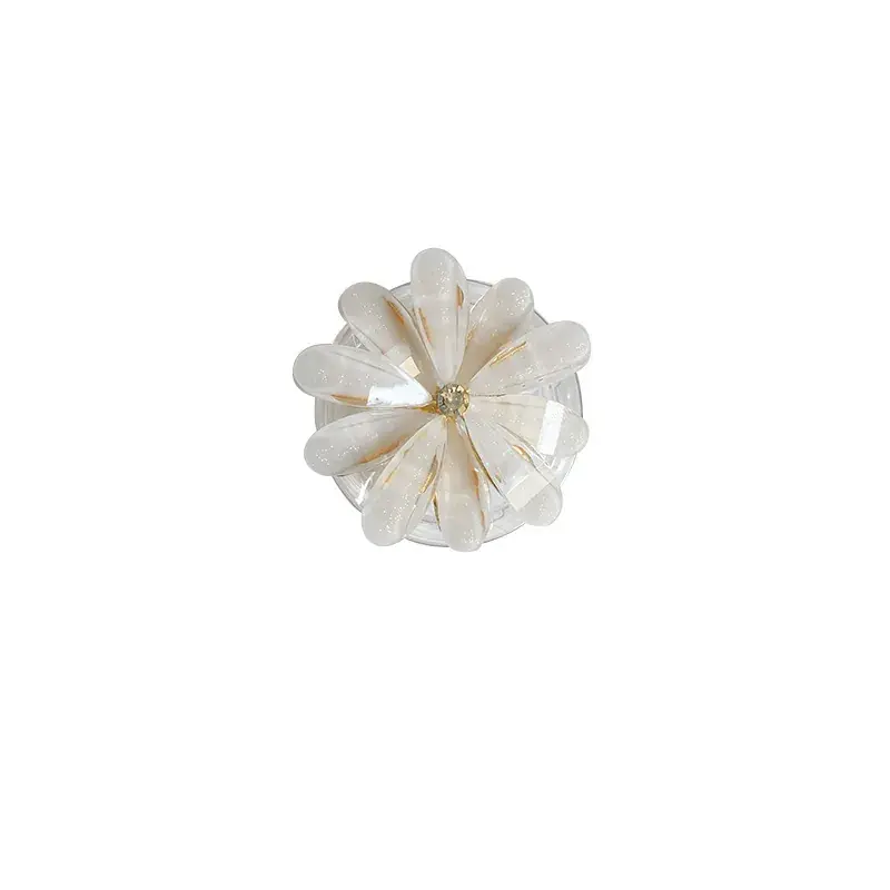 Handmade Metal Flower Mobile Phone Bracket with Pearl Decor - Image 6