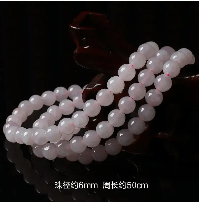 Icy Violet Jade Necklace with Natural Burmese Beads — feature 19