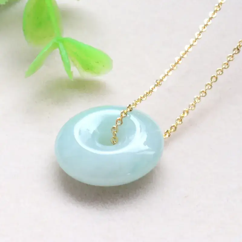 Jadeite Peace Pendant Necklace for Women Antique Style - Image 4