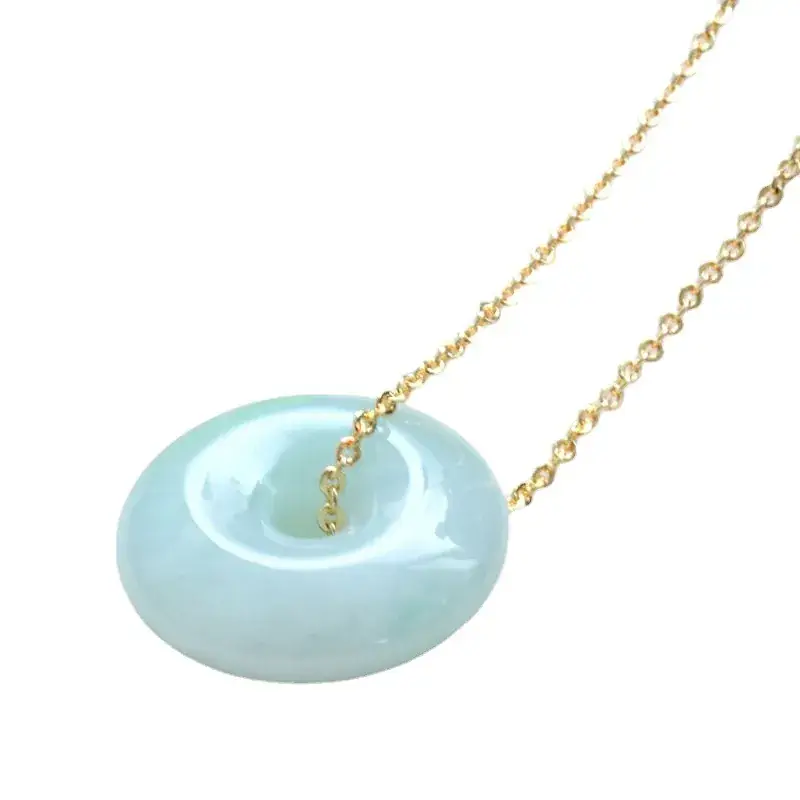 Jadeite Peace Pendant Necklace for Women Antique Style - Image 7